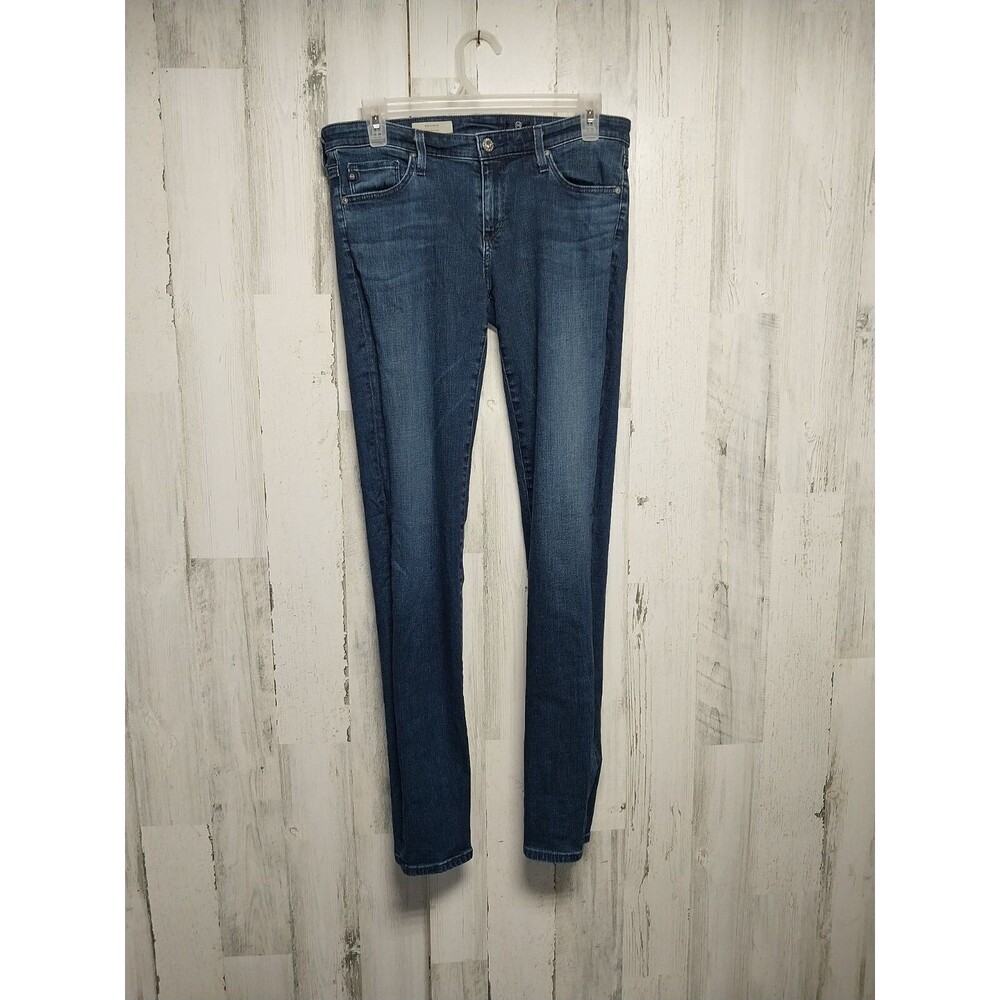 AG Adriano Goldschmied Jeans Womens 28R Blue The Stevie Slim Straight Dark Wash